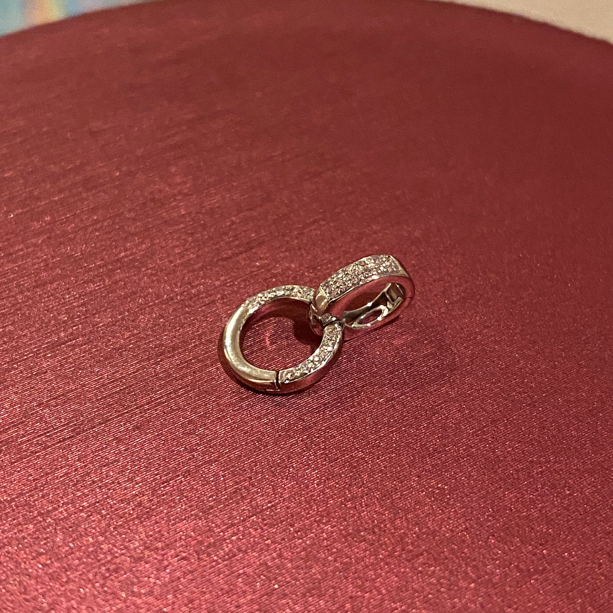 K18YG WG PG ダイヤモンド マルチバチカン 18K イエローゴールド ロック付き コネクター ペンダントホルダー 貴金属パーツ クラスプ