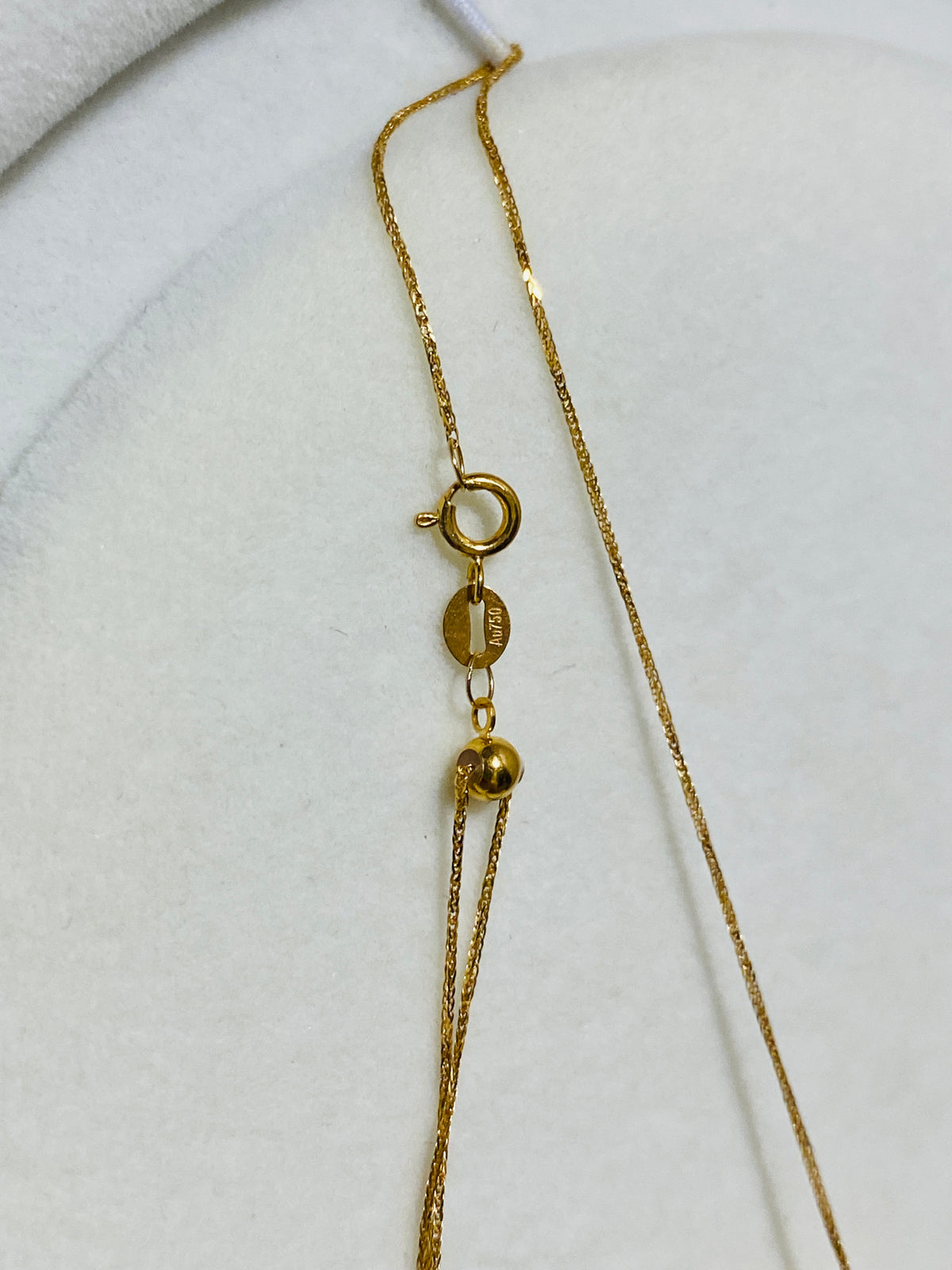 K18YG あこや真珠 ゴールデンパール ネックレス 2way ツインパール ペンダント 双子 スルー 18K ベネチアンチェーン ボックスチェーン