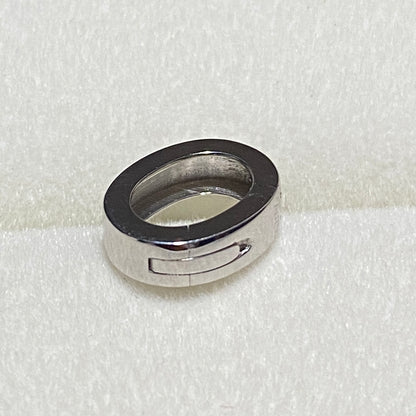 K18YG WG PG Oval Diamond Clasp Vatican Diamond 18K Yellow Gold Oval Lock Connector 