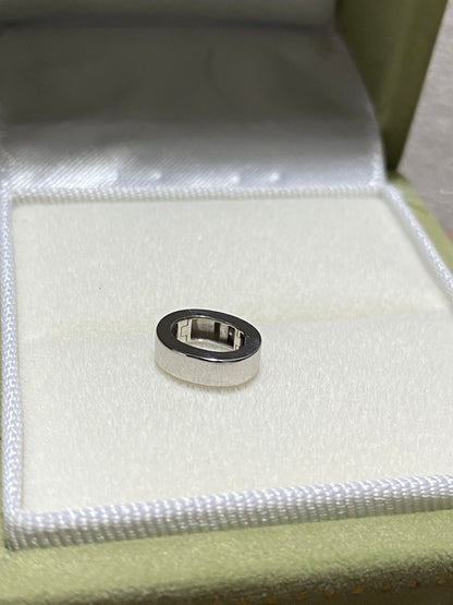K18YG WG PG Oval Diamond Clasp Vatican Diamond 18K Yellow Gold Oval Lock Connector 
