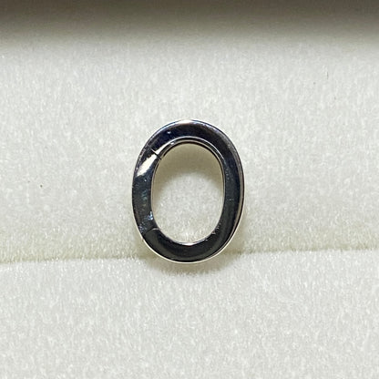 K18YG WG PG Oval Diamond Clasp Vatican Diamond 18K Yellow Gold Oval Lock Connector 