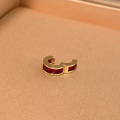 K18YG ツァボライト ルビー サファイア バチカン ネックレスチャーム ペンダント 18k スルー 開閉 パーツ ジュエリーパーツ