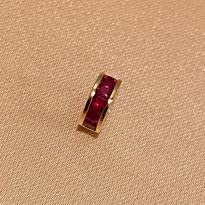 K18YG ツァボライト ルビー サファイア バチカン ネックレスチャーム ペンダント 18k スルー 開閉 パーツ ジュエリーパーツ