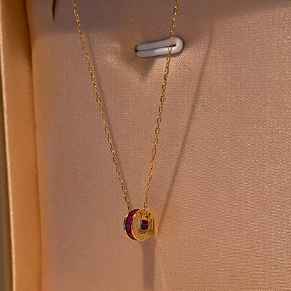 K18YG ツァボライト ルビー サファイア バチカン ネックレスチャーム ペンダント 18k スルー 開閉 パーツ ジュエリーパーツ