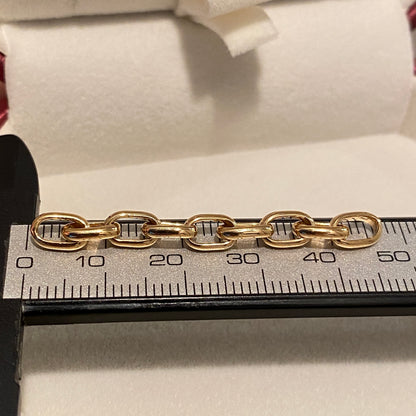 K18YG オーバルチェーン 5cm 貴金属パーツ アジャスター 18K ジョイントパーツ オーバルリンク 楕円あずきチェーン