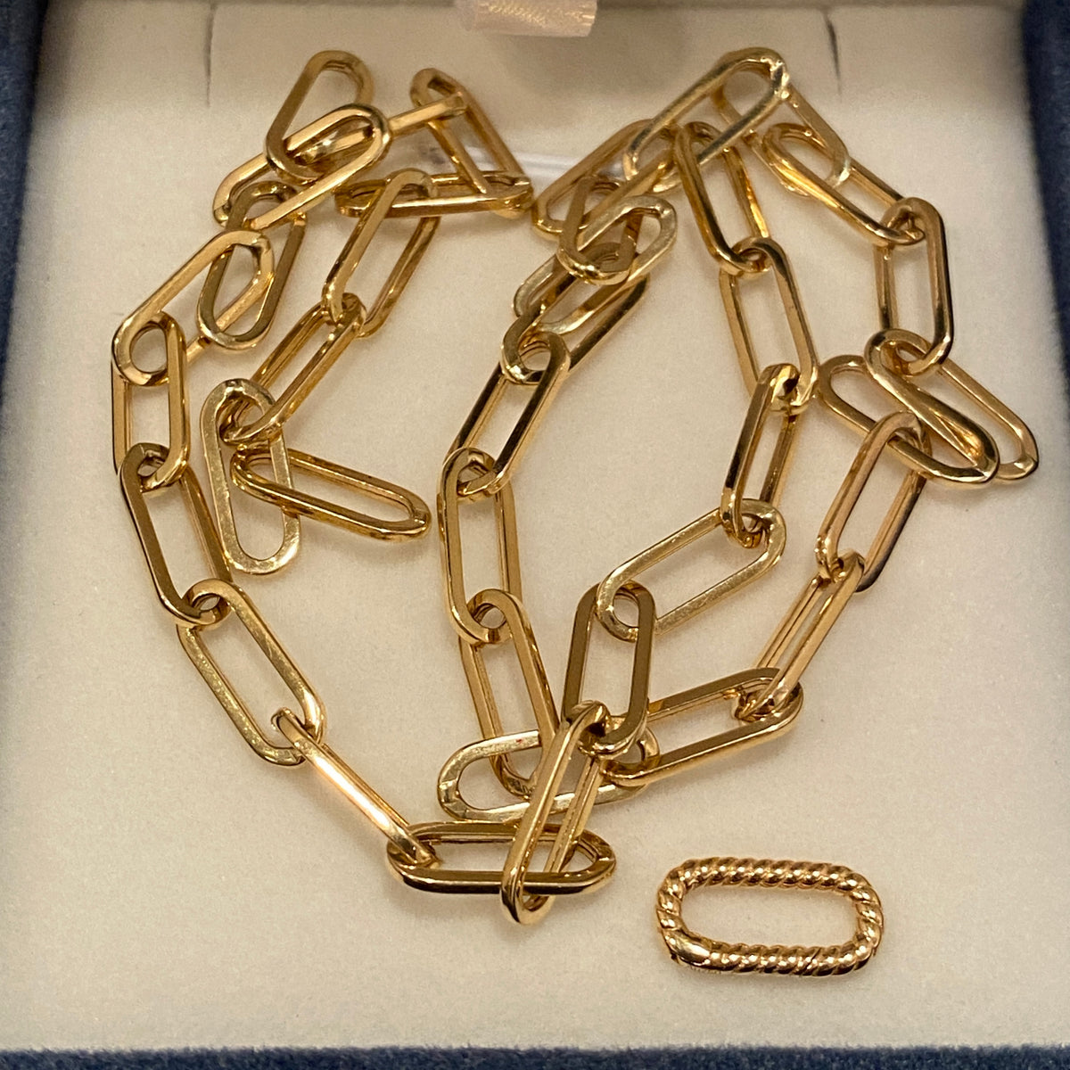 [Thickness: Approximately 4.56mm] 18K Yellow Gold 18K Chain Necklace, Leon Chain, Design Chain, Cable Chain, Pendant Chain