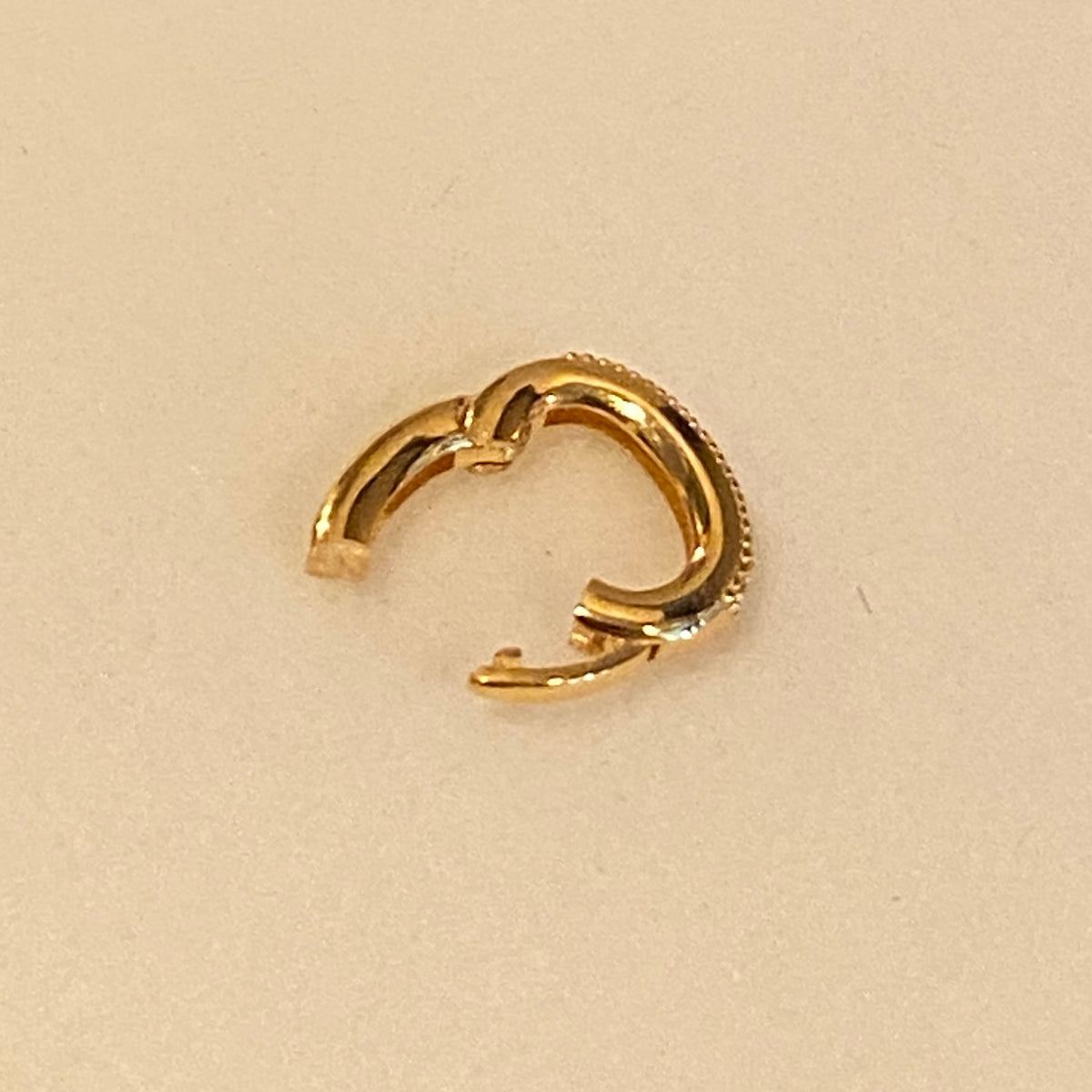 K18YG WG PG Oval Diamond Clasp Vatican Diamond 18K Yellow Gold Oval Lock Connector 
