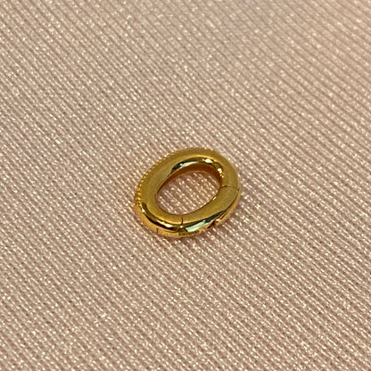 K18YG WG PG Oval Diamond Clasp Vatican Diamond 18K Yellow Gold Oval Lock Connector 