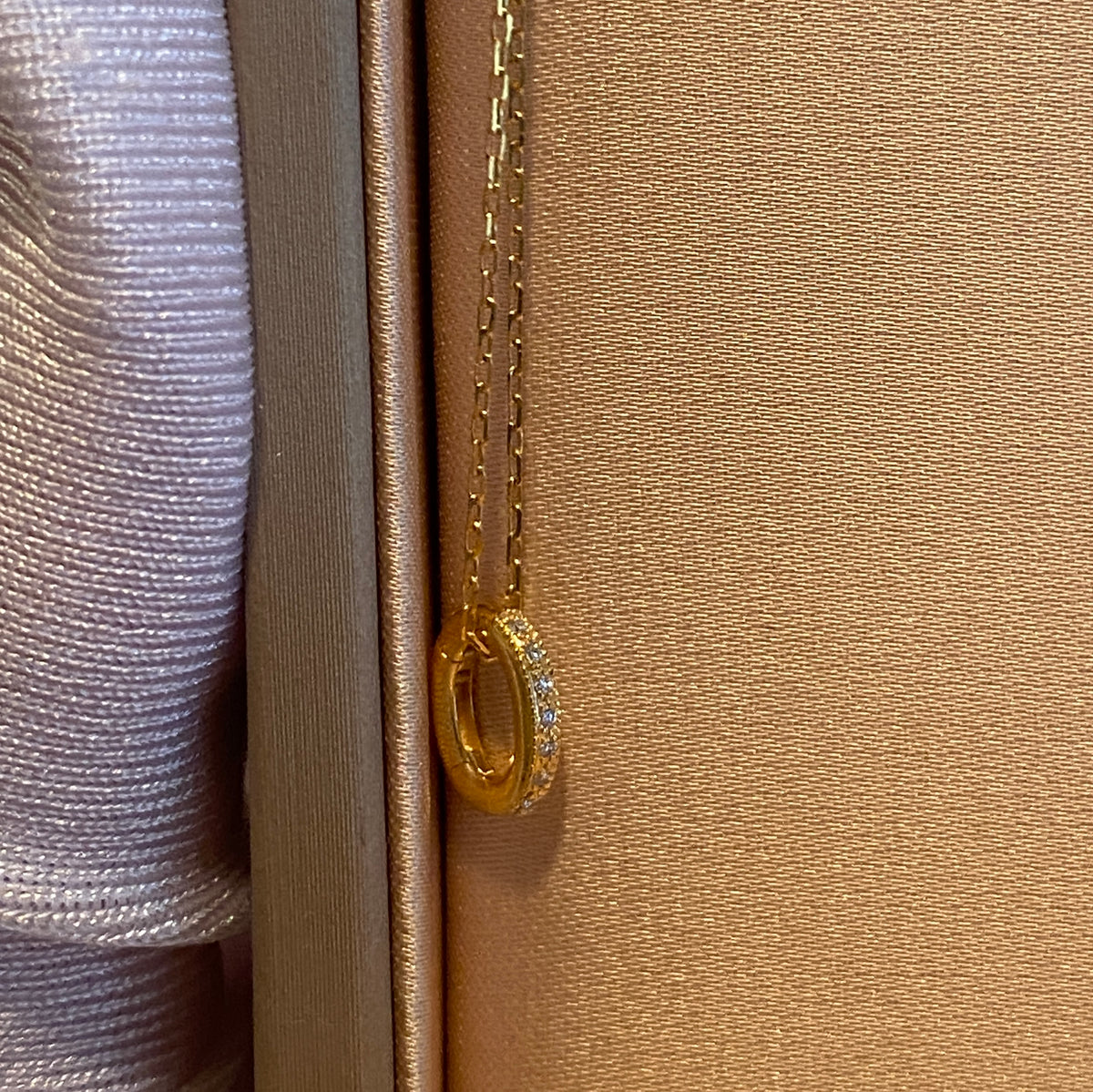 K18YG WG PG Oval Diamond Clasp Vatican Diamond 18K Yellow Gold Oval Lock Connector 