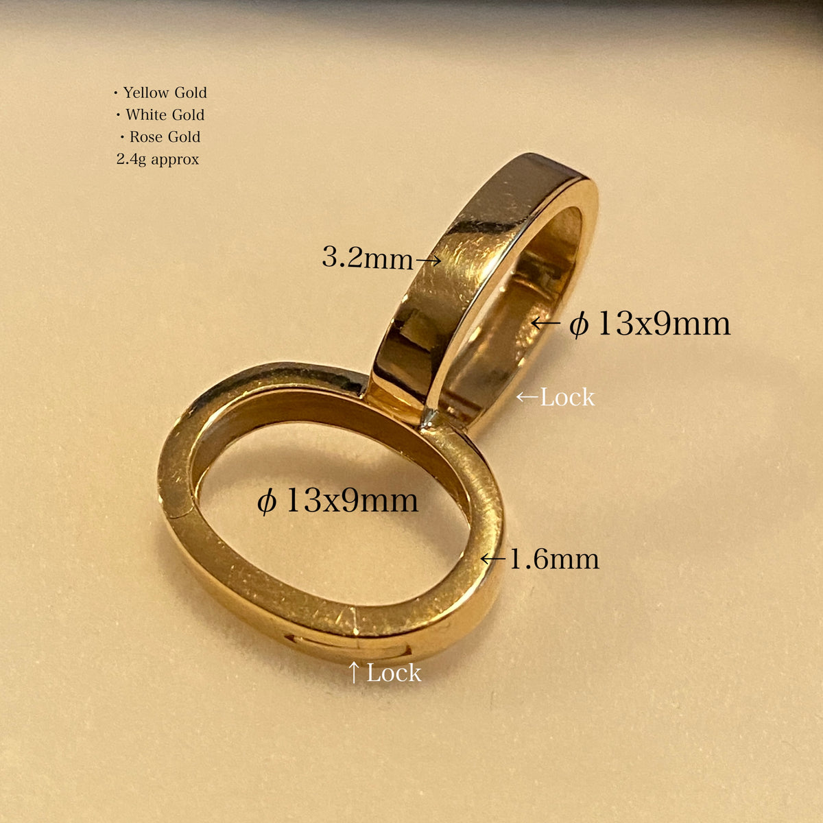 18K Yellow Gold, White Gold, Pink Gold, Mirror Polished, Half Diamond, Diamond, 18K Gold ...