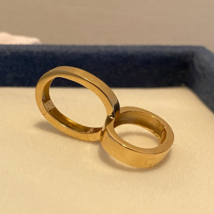 18K Yellow Gold, White Gold, Pink Gold, Mirror Polished, Half Diamond, Diamond, 18K Gold ...