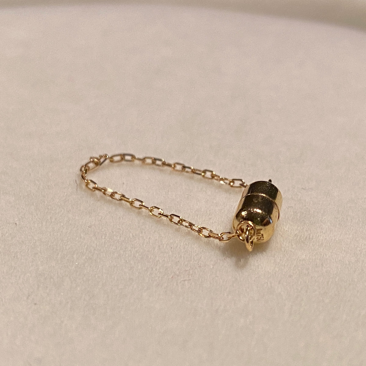 K18YG WG PG マグネット式 コネクティングパーツ 補助チェーン付き 磁石 繋ぎ 18K チェーンパーツ 留め具 留め金具