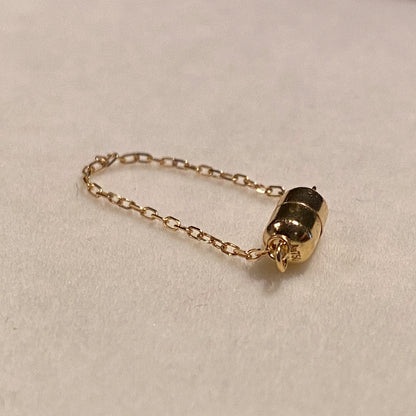 K18YG WG PG マグネット式 コネクティングパーツ 補助チェーン付き 磁石 繋ぎ 18K チェーンパーツ 留め具 留め金具