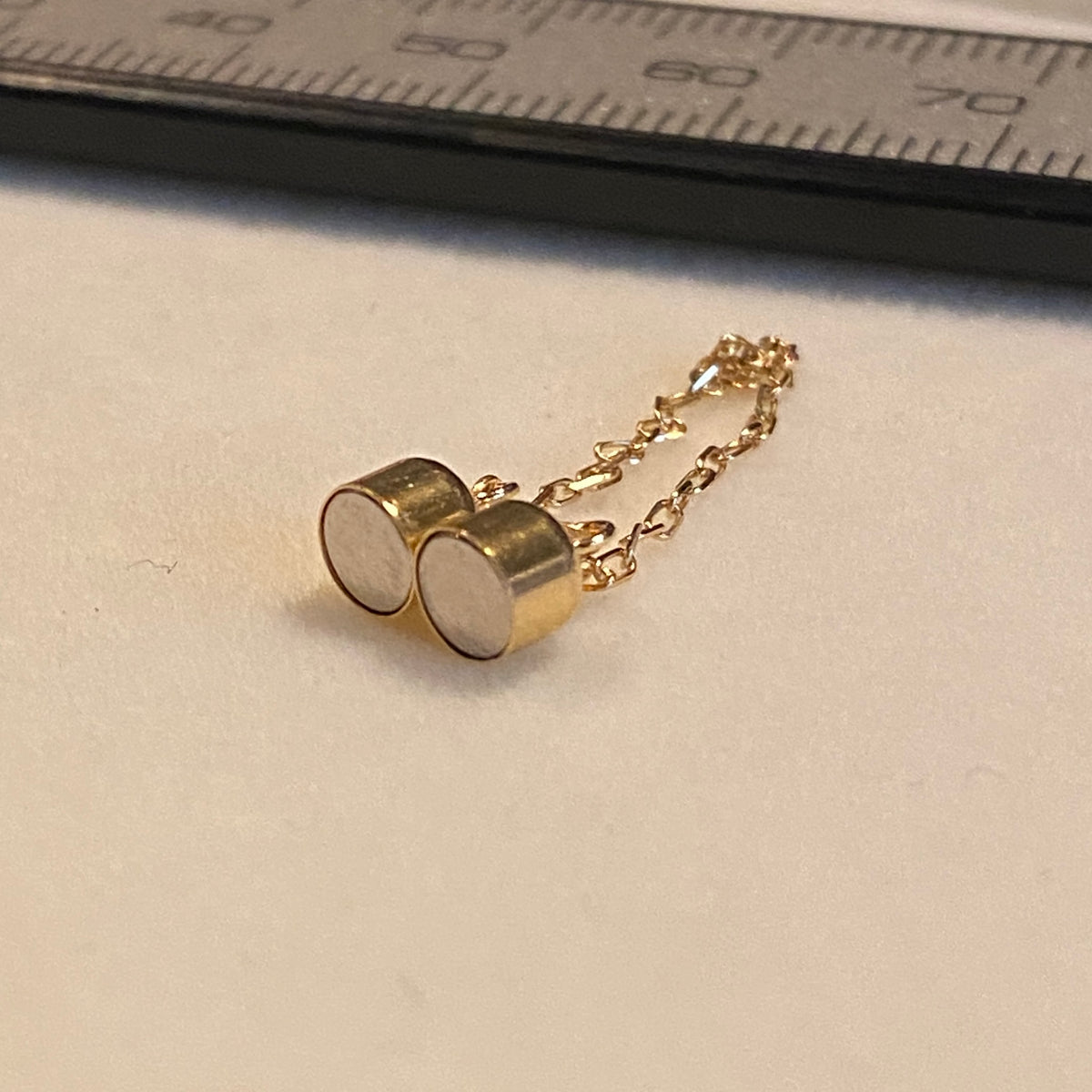 K18YG WG PG マグネット式 コネクティングパーツ 補助チェーン付き 磁石 繋ぎ 18K チェーンパーツ 留め具 留め金具
