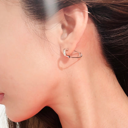 K18YG WG PG 安全ピン ブローチ 30x11mm ピアス ペンダント 2way 3way 18K ピン 針 K18 イエローゴールド ホワイトゴールド 大きめ ピン型