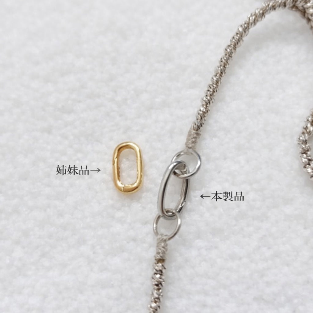 K18YG WG PG クラスプ オーバル 18金 YG イエローゴールド ホワイトゴールド ピンクゴールド 楕円 パーツ チャーム 18K 開口 コマ 繋ぎ チャーム