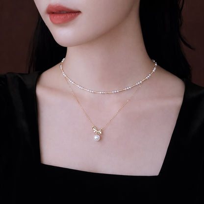 K18YG あこや真珠 3-4mm パール ネックレス 小粒 イエローゴールド 18K あこや アコヤ真珠 スライド式アジャスターチェーン