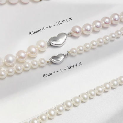 K14 K18YG WG 留め金具 留め具 ハート パール用 ネックレス用 チャーム 中留め ロック式 プッシュ式 ジュエリーパーツ クラスプ