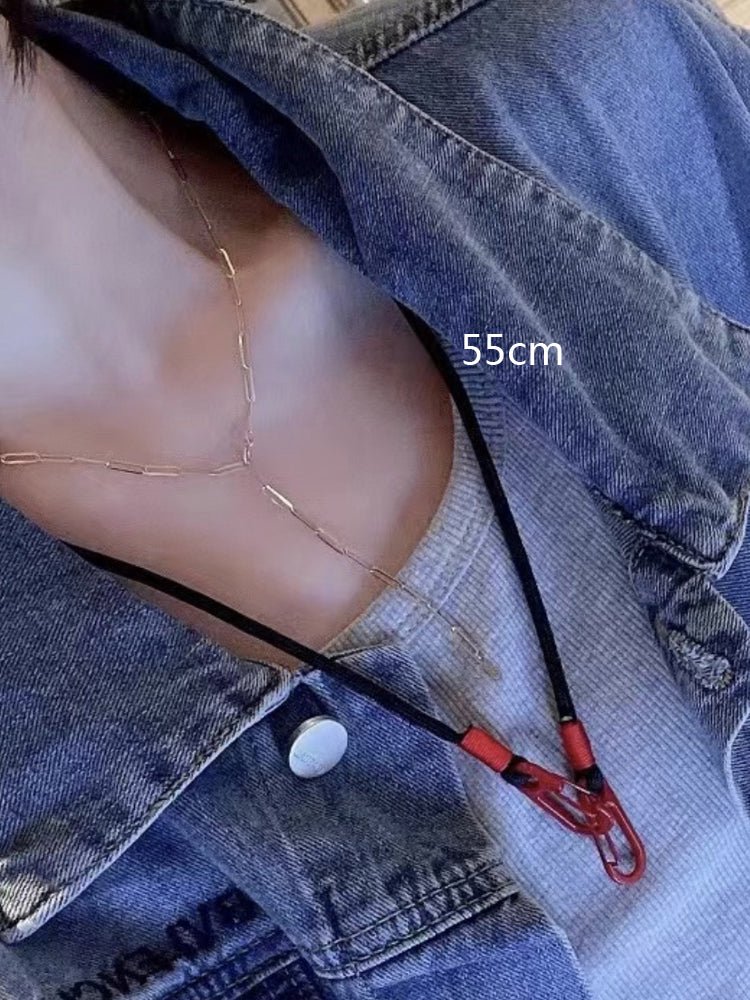 K14YG イエローゴールド 14K ペーパークリップ チェーンネックレス ペパークリップ 40cm 14k ネックレス (~55cm) - Jewelry Hills Tokyo
