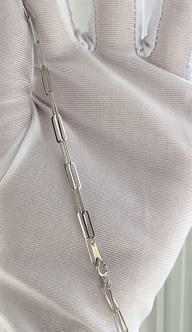K14YG イエローゴールド 14K ペーパークリップ チェーンネックレス ペパークリップ 40cm 14k ネックレス (~55cm) - Jewelry Hills Tokyo