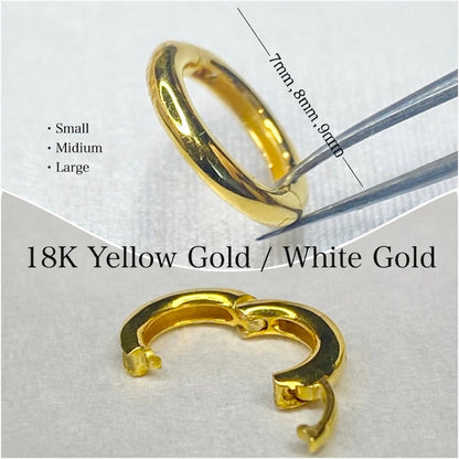 K18YG WG マルカン ロック付き バチカン コネクター バチカン クラスプ 繋ぎ チェーンパーツ 18金 18K ホワイトゴールド イエローゴールド