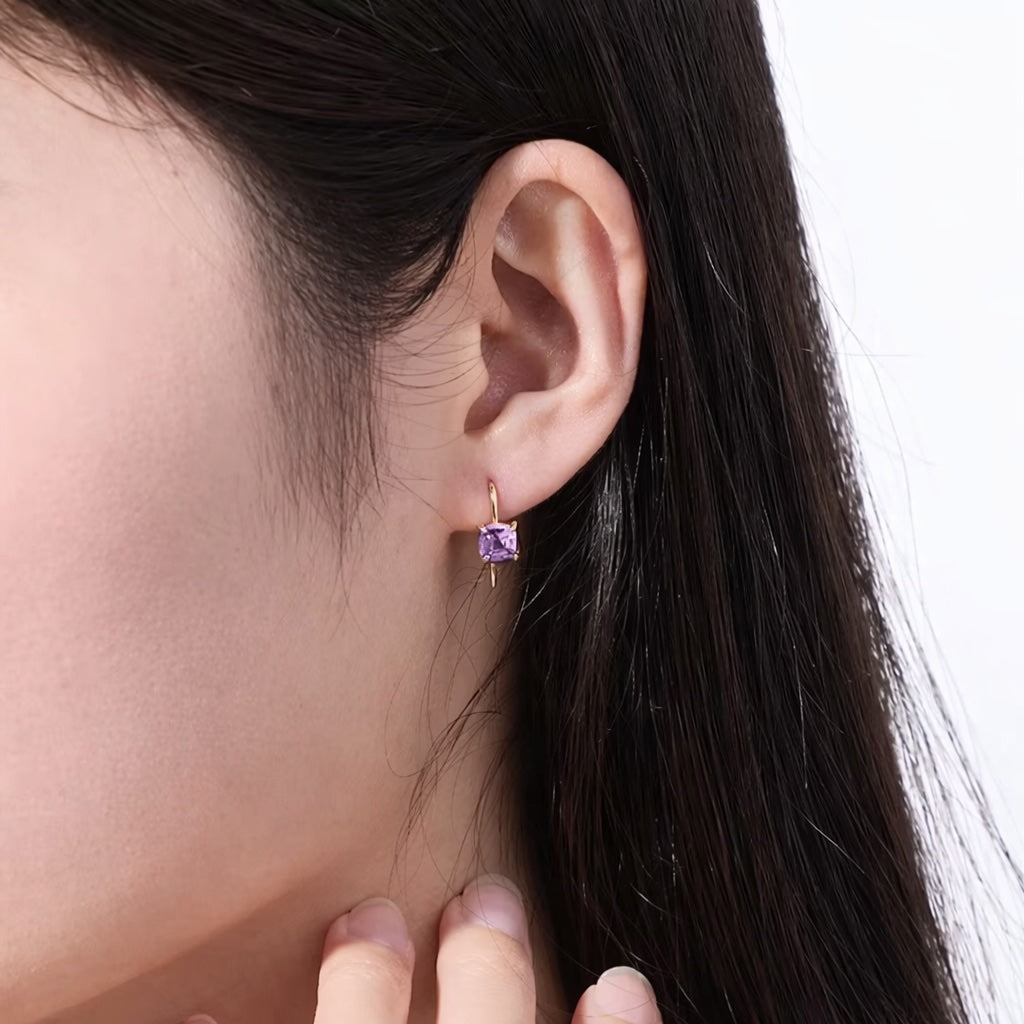 K18YG WG PG アメジスト カボション ネックレス ピアス 指輪 ぷっくり