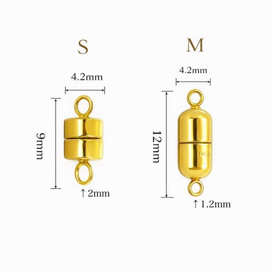 K18YG WG PG マグネット式 コネクティングパーツ 磁石 繋ぎ 18K YG K18 チェーンパーツ 留め具 留め金具 イエローゴールド ピンクゴールド ホワイトゴールド
