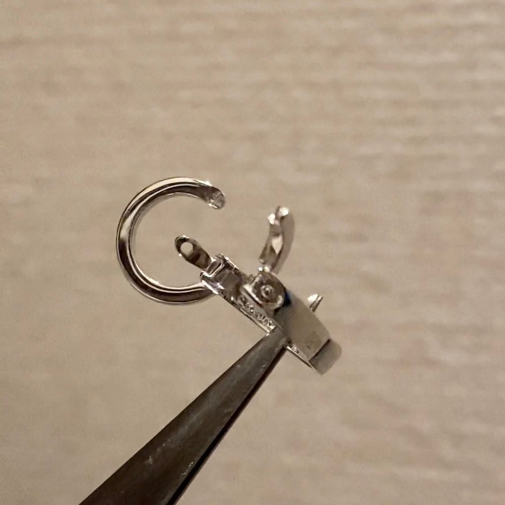 K18PG YG WG パーツ バチカン チャーム ダイヤモンド ダイヤ 留め金具 18金 フルダイヤ 全面ダイヤ 18K 繋ぎ ネックレスパーツ ペンダントパーツ クラスプ ロック付き 大きめ マルチバチカン - Jewelry Hills Tokyo