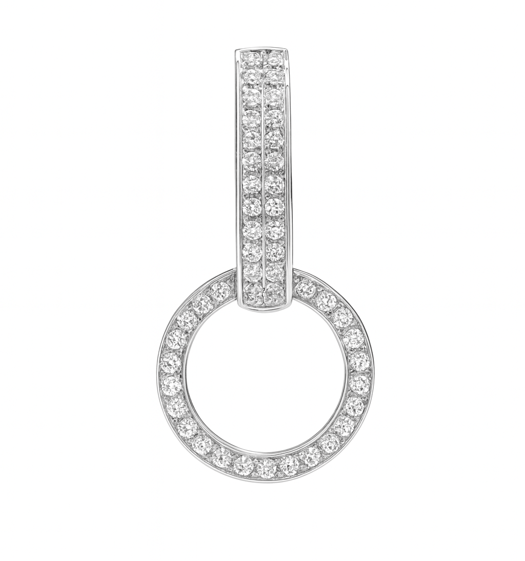 K18PG YG WG パーツ バチカン チャーム ダイヤモンド ダイヤ 留め金具 18金 フルダイヤ 全面ダイヤ 18K 繋ぎ ネックレスパーツ ペンダントパーツ クラスプ ロック付き 大きめ マルチバチカン - Jewelry Hills Tokyo