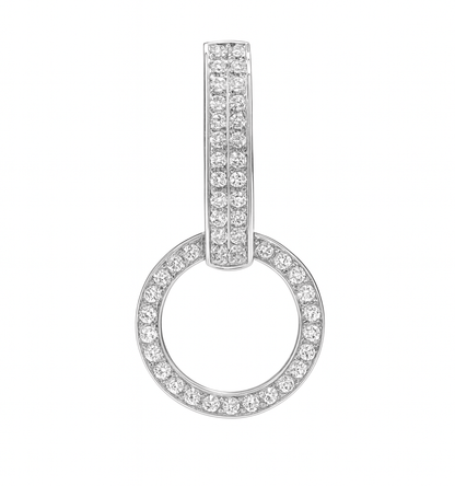 K18PG YG WG パーツ バチカン チャーム ダイヤモンド ダイヤ 留め金具 18金 フルダイヤ 全面ダイヤ 18K 繋ぎ ネックレスパーツ ペンダントパーツ クラスプ ロック付き 大きめ マルチバチカン - Jewelry Hills Tokyo