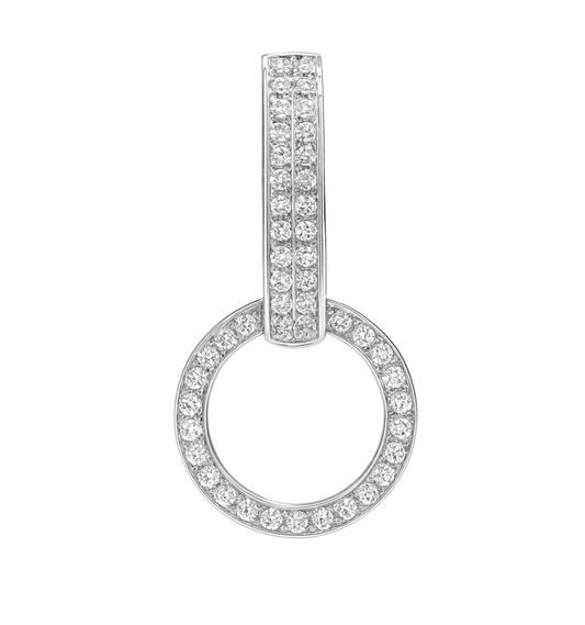 K18PG YG WG パーツ バチカン チャーム ダイヤモンド ダイヤ 留め金具 18金 フルダイヤ 全面ダイヤ 18K 繋ぎ ネックレスパーツ ペンダントパーツ クラスプ ロック付き 大きめ マルチバチカン - Jewelry Hills Tokyo