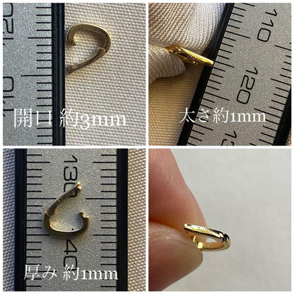 K18WG K18YG クリッカー パーツ オーバル バチカン チャーム ネックレスパーツ ジュエリーパーツ チャームの繋ぎ トップの繋ぎ 18K イエローゴールド ホワイトゴールド - Jewelry Hills Tokyo