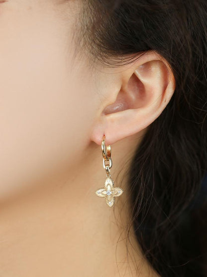 K18WG K18YG クリッカー パーツ オーバル バチカン チャーム ネックレスパーツ ジュエリーパーツ チャームの繋ぎ トップの繋ぎ 18K イエローゴールド ホワイトゴールド - Jewelry Hills Tokyo