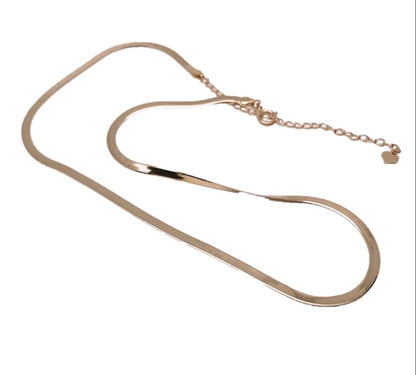 K18YG イエローゴールド 18金 ネックレス チェーンネックレス スネークチェーン スネークネックレス 18K ネックレスチェーン 35+7cm 2.6mm - Jewelry Hills Tokyo