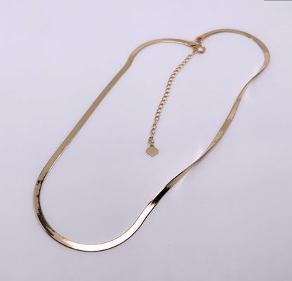 K18YG イエローゴールド 18金 ネックレス チェーンネックレス スネークチェーン スネークネックレス 18K ネックレスチェーン 35+7cm 2.6mm - Jewelry Hills Tokyo