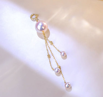 K18YG イエローゴールド あこや真珠 ペンダントチャーム 18金 真珠 パール 18K akoya ネックレス ペンダント トップ 3 - 8.5mm - Jewelry Hills Tokyo