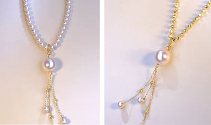 K18YG イエローゴールド あこや真珠 ペンダントチャーム 18金 真珠 パール 18K akoya ネックレス ペンダント トップ 3 - 8.5mm - Jewelry Hills Tokyo