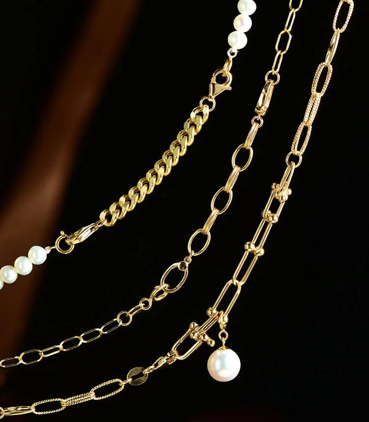 K18YG イエローゴールド 18K チェーンの繋ぎ ケーブルチェーン ジュエリーパーツ 18金 ネックレス用 チェーンパーツ アジャスター 調整 延長 ホースシュー 喜八チェーン - Jewelry Hills Tokyo