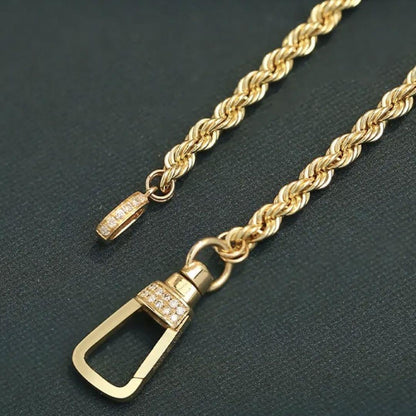 K18YG イエローゴールド ネックレス ペンダント 馬蹄 18k ロープチェーン ホースシュー ツイスト 18金 18K - Jewelry Hills Tokyo