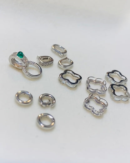 K18YG エメラルド ダイヤモンド ロック付き 18K 18金 イエローゴールド パーツ バチカン チャーム 留め具 留め金具 繋ぎ マルチバチカン - Jewelry Hills Tokyo