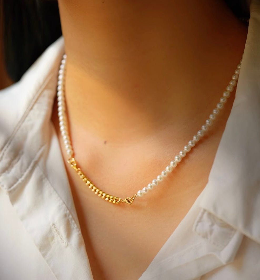 K18YG イエローゴールド 18K チェーンの繋ぎ ケーブルチェーン ジュエリーパーツ 18金 ネックレス用 チェーンパーツ アジャスター 調整 延長 ホースシュー 喜八チェーン - Jewelry Hills Tokyo