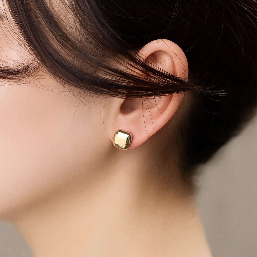 ≪ 美人百花 掲載 ≫ 18金 イエローゴールド ピアス K18 K18YG 