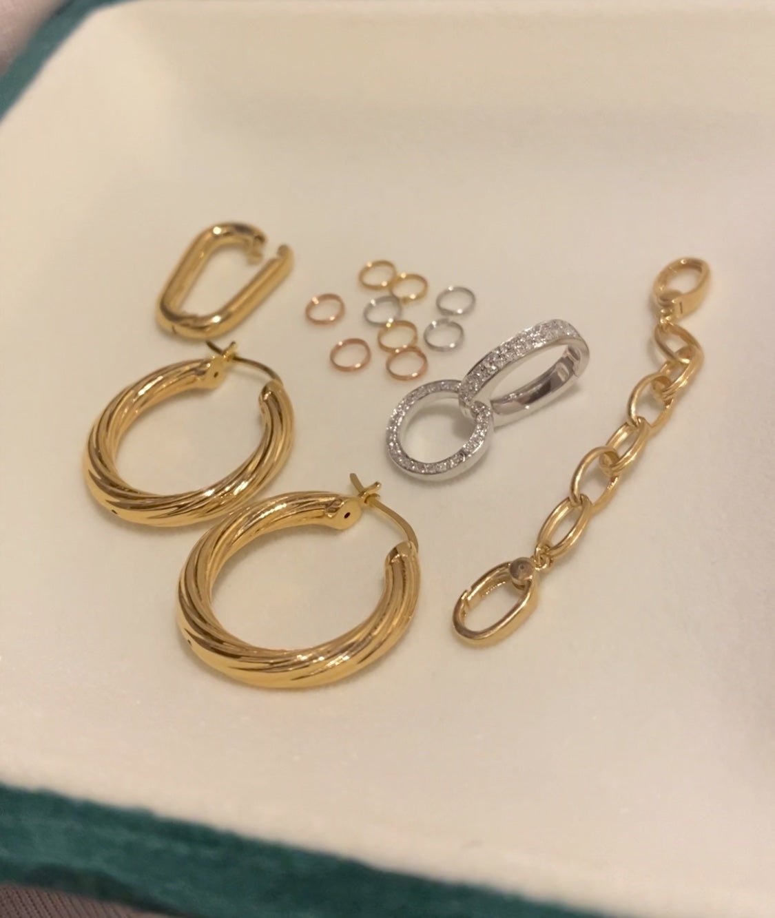 K18YG イエローゴールド 18K チェーンの繋ぎ ケーブルチェーン ジュエリーパーツ 18金 ネックレス用 チェーンパーツ アジャスター 調整 延長 ホースシュー 喜八チェーン - Jewelry Hills Tokyo