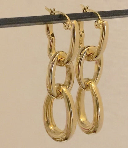 K18YG イエローゴールド 18K ピアス フープピアス リングピアス 2way イタリアンジュエリー オーバル ハート 中空 チャーム ペンダント等 3way 4way - Jewelry Hills Tokyo