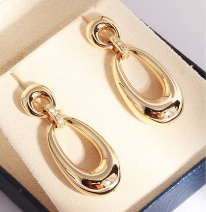 K18YG イエローゴールド 18K ピアス スタッドピアス 2way ダイヤモンド イタリアンジュエリー オーバル ラウンド 3way ペンダントトップ チャーム - Jewelry Hills Tokyo