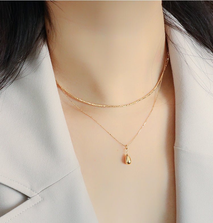 K18YG イエローゴールド 18K ティアドロップ 雫 ペンダントトップ