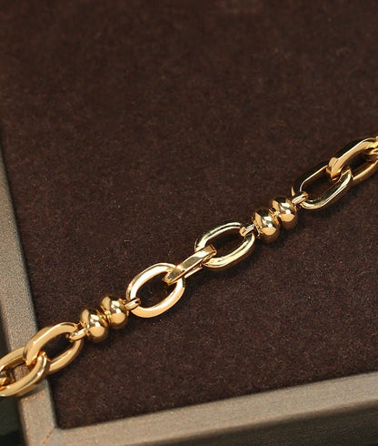 K18YG イエローゴールド オーダーメイド 18K ネックレス オーバルチェーン レオンチェーン 45cm~ ケーブルチェーン ネックレスチェーン チェーンネックレス レディース メンズ ユニセックス 太め 太い ボリューム - Jewelry Hills Tokyo