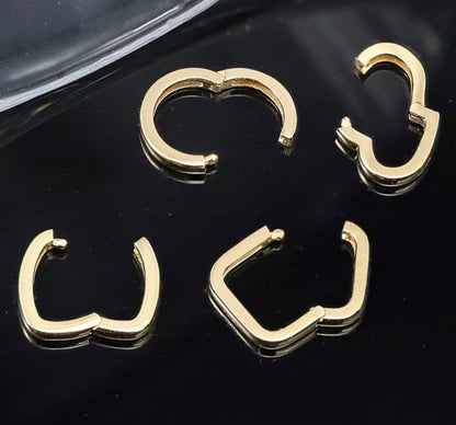 K18YG イエローゴールド 円形 三角形 ハート パーツ チャーム 18K コマ チェーンパーツ トップ ジュエリーパーツ 繋ぎ クラスプ - Jewelry Hills Tokyo