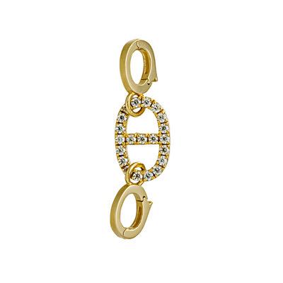 K18YG イエローゴールド 18K バチカン ジュエリーパーツ アクセサリ 繋ぎ アクセサリ パーツ ヒキワ カニカン 中留め バックル 豚鼻 - Jewelry Hills Tokyo