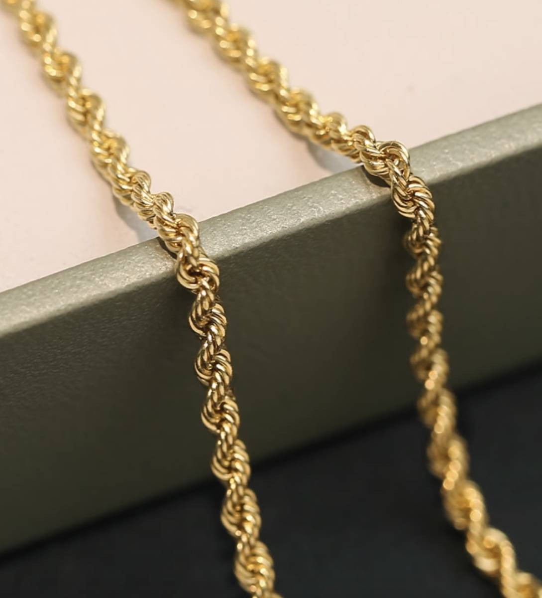 K18YG イエローゴールド 18K ツイスト ロープチェーン 綱 ブレスレット ブレス メンズ レディース ユニセックス スライド式 アジャスター - Jewelry Hills Tokyo